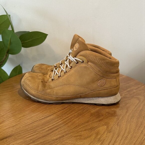 Timberland Women's Tan Leather Lace Up Outdoor Hiking Boots Size 9M - Picture 3 of 9